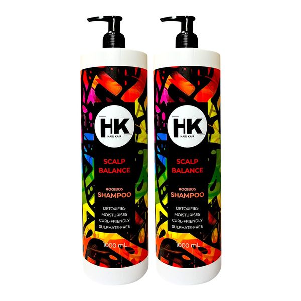 HK Sulphate Free Rooibos Shampoo 2 x 1L - Soothes &amp; Restores Healthy Scalp