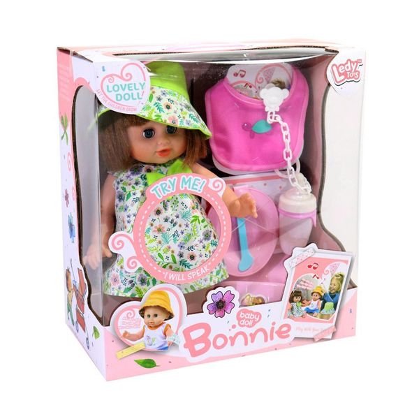 Baby Doll with Feeding Cup and Bibs