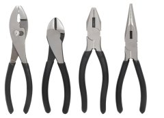 Hand Tools for Precision, Set of 4, Black and Silver