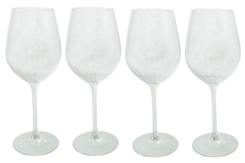 Excellent Housewares 4 Piece White Wine Glass 380ml