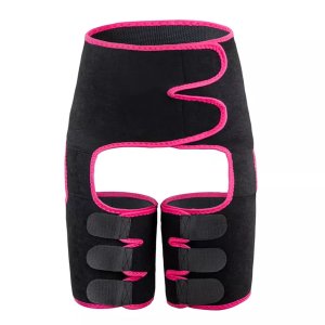 3in1 Neoprene Sweat Thigh and Waist Trimmer - Pink