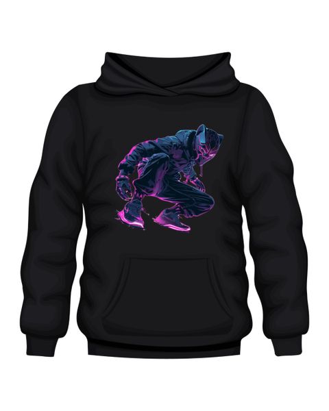 Black Hoodie - Printed - Marvel Black Panther