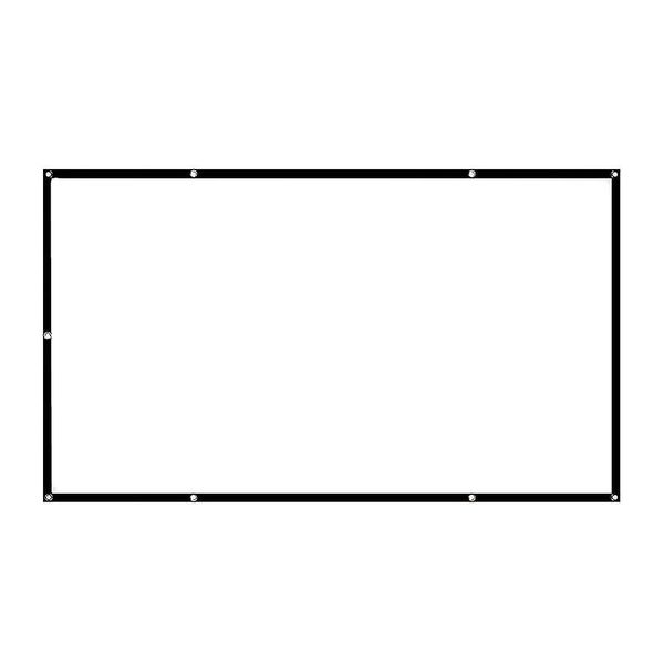 120 Inch Projector Screen Polyester Outdoor Home Projector Screen 16:9 HD