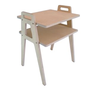 Bedside Stand/ Pedestal, BS1 - Open Shelf - Birch Plywood
