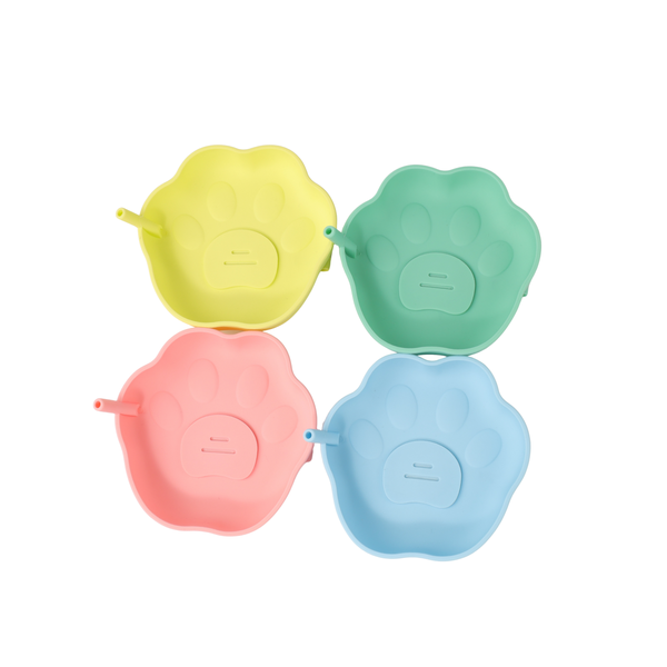 Bestby - Paw-Shaped Silicone No Drip Popsicle &amp; Ice Cream Holder (4 Pack)