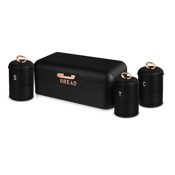 Berlinger Haus 4-Piece Bread Box &amp; Canister Set