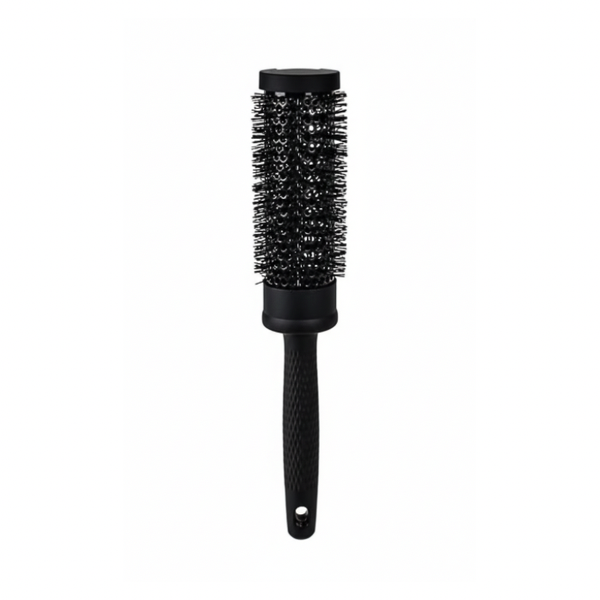 Hair Brush Black Round with Pin - 35mm Diameter
