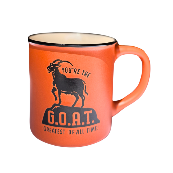 Manly Mug - G.O.A.T. (Greatest Of All Time) - Orange