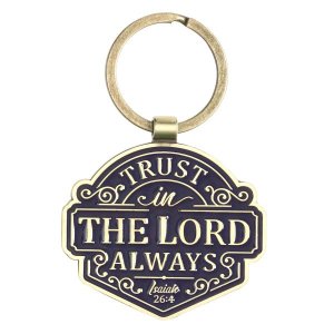 Trust In The Lord Always - Keyring In Tin