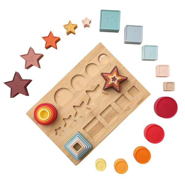 iKids Silicone Stacking Puzzle Board