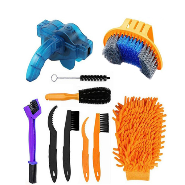 Bicycle Clean Brush Kit Bike Chain Cleaner Bike Cleaning Tool