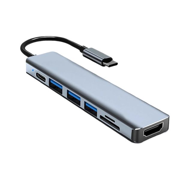7-in-1 Type C USB Hub with 4K HDMI, 87W PD, USB 3.0 for Type C Laptops