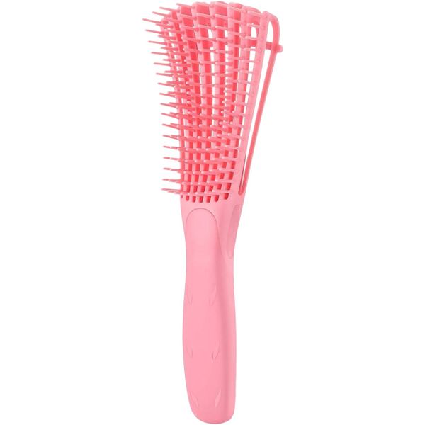 Detangling Brush Textured Hair Types 3a to 4c, Wet/Dry Use, Exfoliating