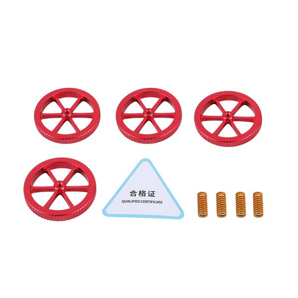 Creality Levelling Kit Springs and Screw Wheel set of 4