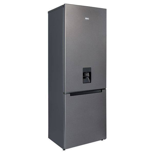 KIC 314L Bottom Freezer Fridge Water Dispenser Semi-Auto defrost Grey