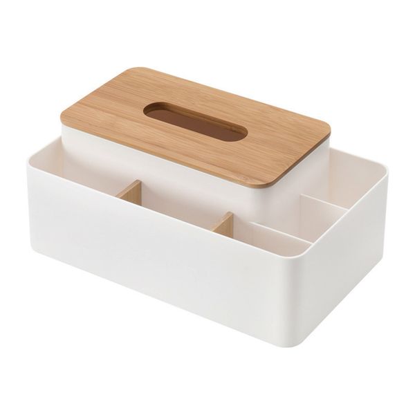 Multi-function Creative Household Desktop Storage Tissue Box Organizer