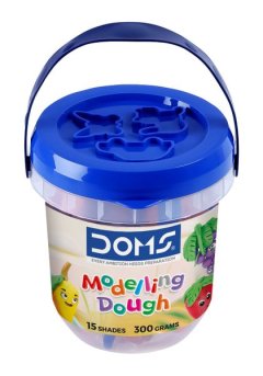 Doms Modelling Dough 15 Piece 300g + Accessories