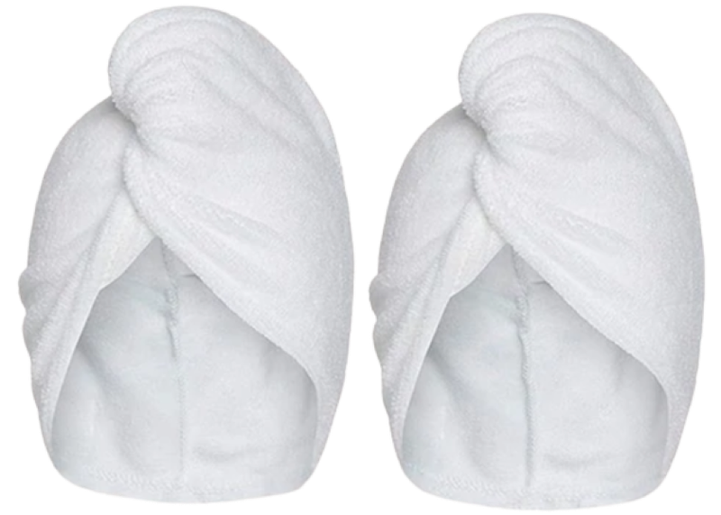 Microfibre Hair Towel Wrap - Pack of 2